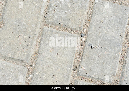 Gray paving slabs texture close up. Paving slabs background Stock Photo