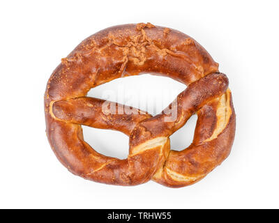 Fresh delicious bagel. Sweet bread isolated on white, clipping path included Stock Photo