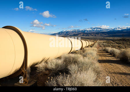 The Los Angeles County Water Aqueduct Carries Water From The Owens