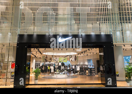 Nike largest flagship store in Southeast Asia located Changi Airport, Stock Photo - Alamy