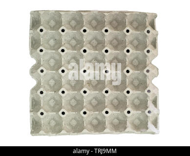 Paper tray package for egg,isolated on background Stock Photo