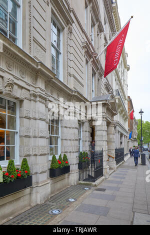 LONDON - MAY 17, 2019: Christie's famous auction house building in King street in London, England. Stock Photo