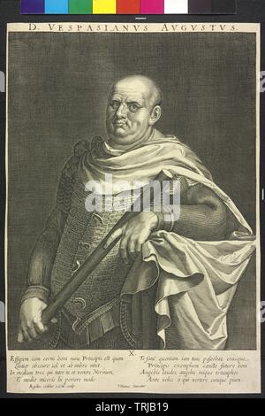 Vespasian, Roman emperor, Additional-Rights-Clearance-Info-Not-Available Stock Photo