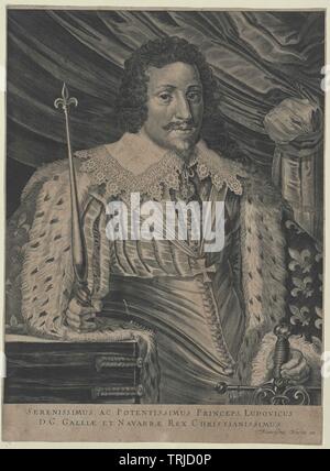Louis XIII, King of France, Additional-Rights-Clearance-Info-Not-Available Stock Photo