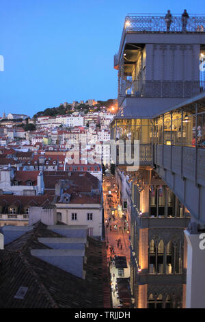 Portugal, Lisbon, Elevador de Santa Justa, elevator, Stock Photo