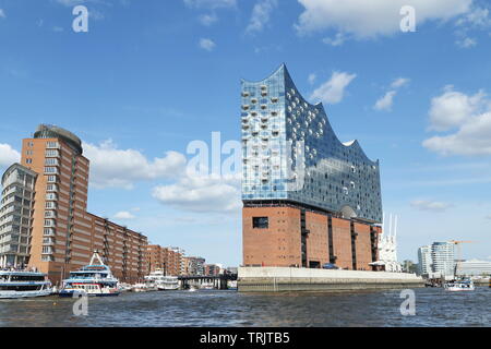 Elbe philharmonic hall in the harbor of Hamburg Stock Photo