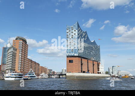 Elbe philharmonic hall in the harbor of Hamburg Stock Photo