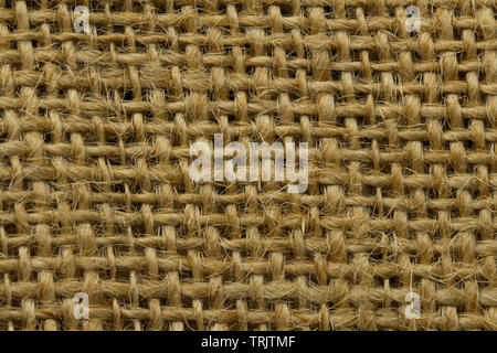 Grunge Background of textile texture. Dark Natural linen rough texture for background. Fabric textured linen bag.Sacking Background Stock Photo