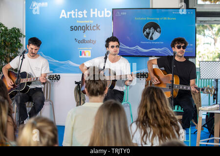 Cannes, France, 6 June 2019 Exclusive Showcase of BB Brunes, Presented by Songkick live at Midem 2019, Cannes © ifnm / Alamy Live News Stock Photo