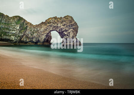 Durdle door on the Jurassic Coast of Dorset. England, UK. Stock Photo