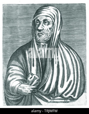 Avicenna (980-1037), Persian physician and philosopher. Here he is seen ...