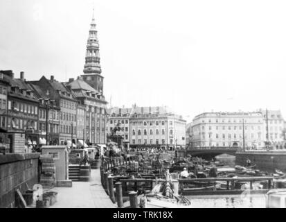 Copenhagen probably 1940s, Denmark Stock Photo