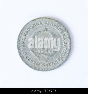 Yugoslavia 5 Dinara Coin - 1953 Stock Photo