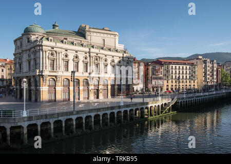 Teatro Arriaga building in Old Town, Bilbao, Basque Country, Spain. Stock Photo