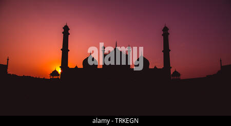 Day Trip to Jama Masjid, Old Delhi, India - The largest mosque of India Stock Photo