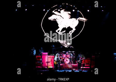 Neil Young and The Crazy Horse Live Concert at Collisioni Italian Festival, Barolo 10/05/2014 Stock Photo