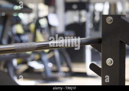 barbell bar . sports equipment concept Stock Photo