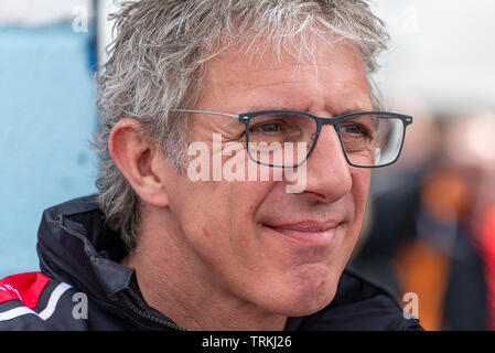 Jason Plato BTCC Racing Driver at Thruxton During the Kwikfit British Touring Car Championship Weekend of May 18th and 19th 2019 Stock Photo