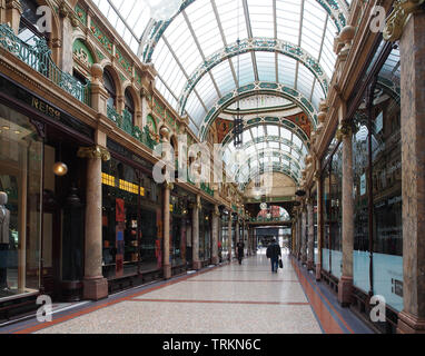 County Arcade in Victoria Quarter in the centre of Leeds, Yorkshire. Stock Photo