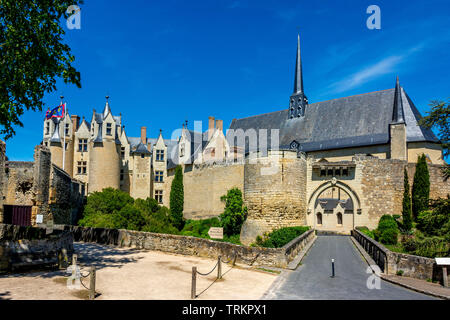 Castle of Montreuil-Bellay,  Montreuil-Bellay, Maine et Loire, Pays de la Loire,  France Stock Photo