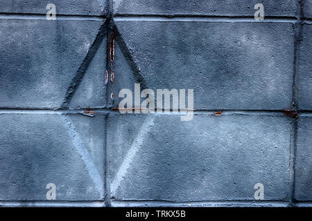 Stone rock brick block pattern texture in normal light Stock Photo