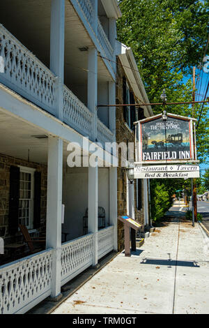 Fairfield Inn, 15 West Main Street, Fairfield, Pennsylvania Stock Photo