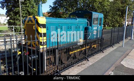 BR Class 03 diesel shunting locomotive operated by Dartmouth Steam Railway, at Paignton, Devon, England, UK. Stock Photo