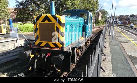 BR Class 03 diesel shunting locomotive operated by Dartmouth Steam Railway, at Paignton, Devon, England, UK. Stock Photo