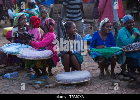 A local market in Ethiopia Stock Photo