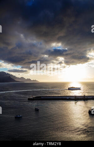 Europe, Spain, Canary Islands, Gran Canaria, Agaete, coastline Stock Photo
