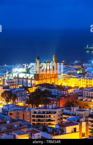 Europe, Spain, Canary Islands, Gran Canaria, Santa Cruz de Gran Canaria, Cathedral de Santa Ana Stock Photo