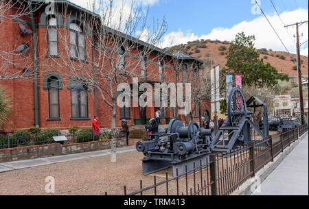 Bisbee, AZ/USA - 03-13-2019:  Bisbee Mining Historical Museum building. Stock Photo