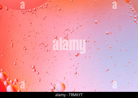 Oil drops in water - a colorful abstract background Stock Photo