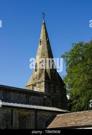 St Michaels and all angels church, Taddington village Derbyshire UK Stock Photo