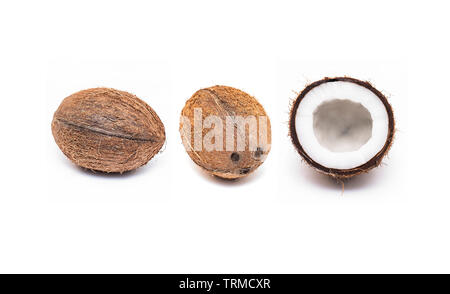 Coconut isolated on whit background Stock Photo