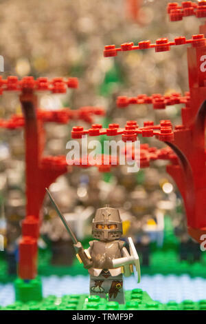 Stitch world. LEGO Exhibition 2019, Budapest, Hungary Stock Photo