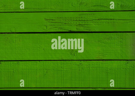 Background in old wooden plank painted green Stock Photo