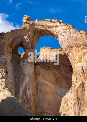 Grosvenor Arch, Cottonwood Wash Road 400, Grand Staircase-Escalante National Monument south of Cannonville, Utah. Stock Photo