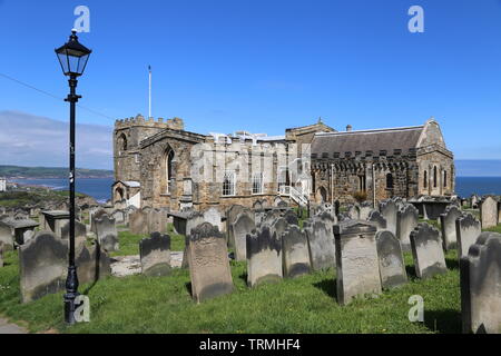 Church of St Mary the Virgin, Abbey Plain, Whitby, Borough of Scarborough, North Yorkshire, England, Great Britain, United Kingdom, UK, Europe Stock Photo