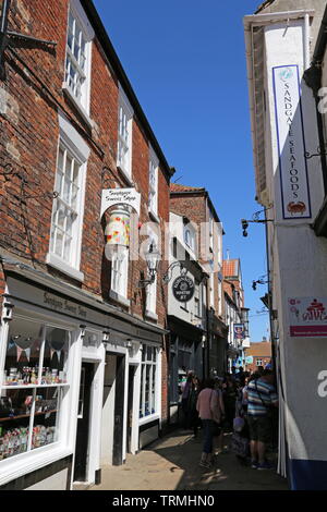 Sandgate, Whitby, Borough of Scarborough, North Yorkshire, England, Great Britain, United Kingdom, UK, Europe Stock Photo