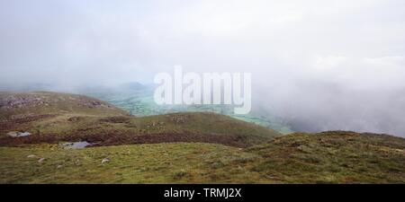 Low mist over Ennerdale Water Stock Photo