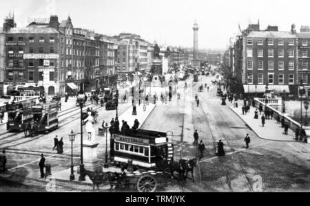 Sackville Street, Dublin, ireland Stock Photo