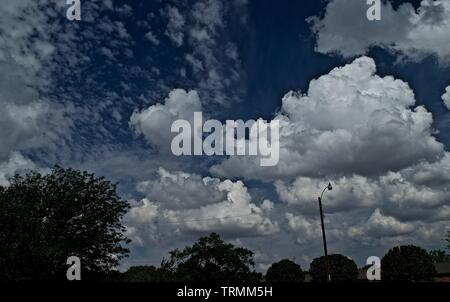 Cloud Formations over Canyon, Texas Stock Photo