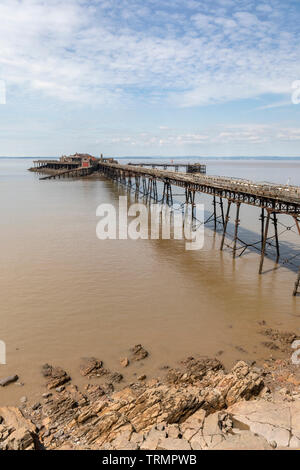 Birnbeck Pier, Weston Super Mare, Somerset, England, UK Stock Photo