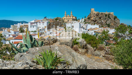 Scenic sight in Olvera, province of Cadiz, Andalusia, Spain. Stock Photo