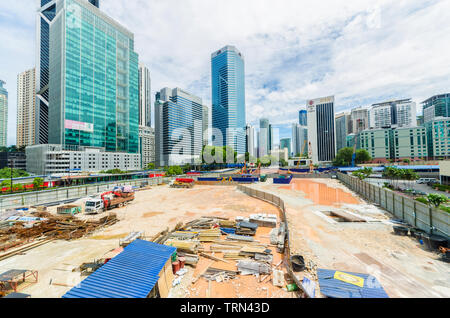 Kuala Lumpur,Malaysia - June 7,2019 : Scenic view of the city development in Kuala Lumpur,Malaysia. Stock Photo