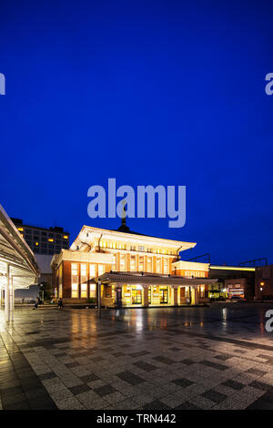 Asia, Japan, Nara train station, tourist office building Stock Photo