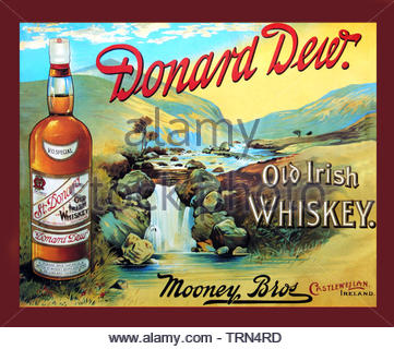 Vintage advertising Poster reproduction Donard Dew Whiskey