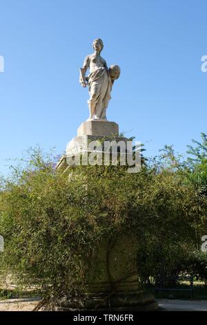 Statue in Jardin las Delicias Stock Photo