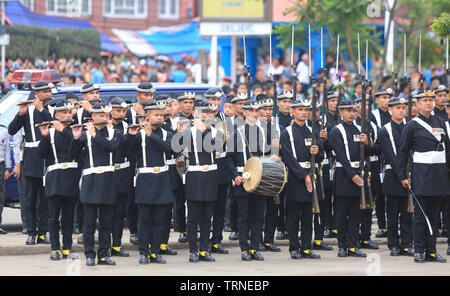 Kathmandu, Nepal, 09 June, 2019. Nepal Armed Force taking a part on the Bhoto Jatra. Alamy Live News Stock Photo